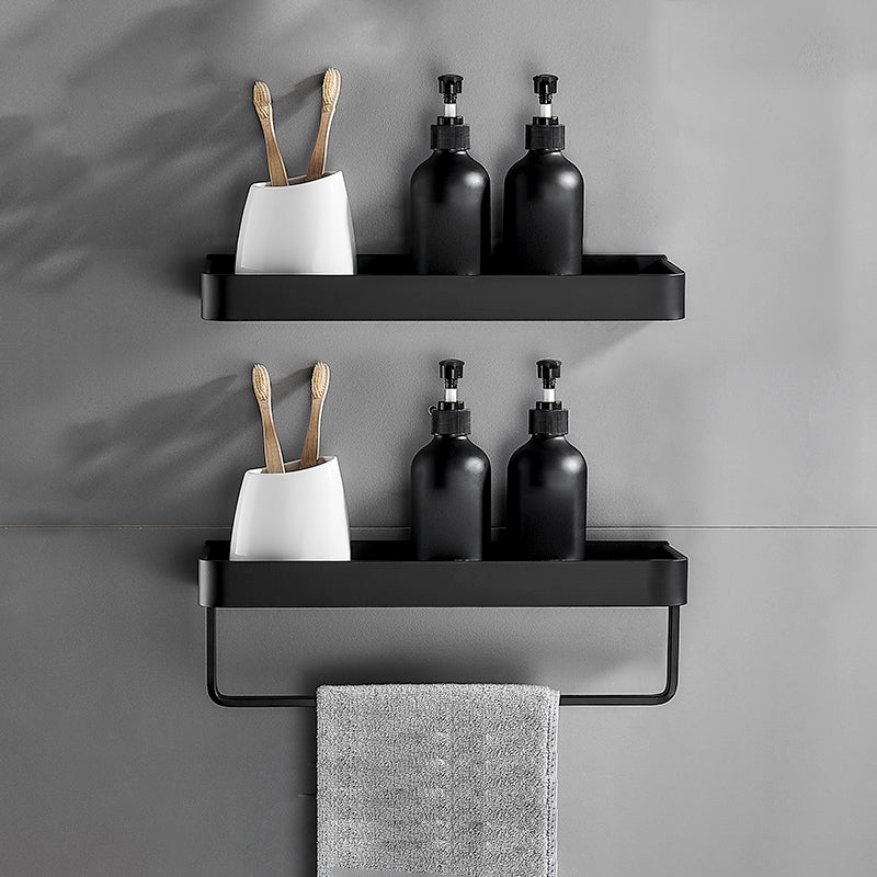 Frendorf | Matt Schwarz Badezimmer Set Modern 1/2 - Stück Rostfreies Badregal