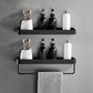 Frendorf | Matt Schwarz Badezimmer Set Modern 1/2 - Stück Rostfreies Badregal