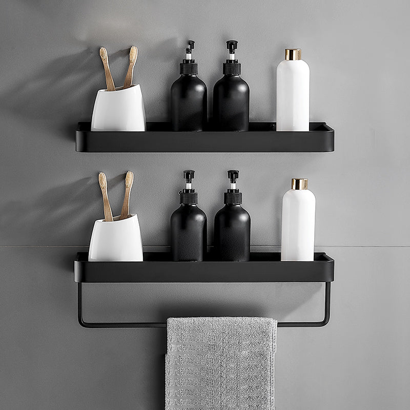 Frendorf | Matt Schwarz Badezimmer Set Modern 1/2 - Stück Rostfreies Badregal