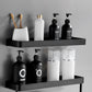 Frendorf | Matt Schwarz Badezimmer Set Modern 1/2 - Stück Rostfreies Badregal