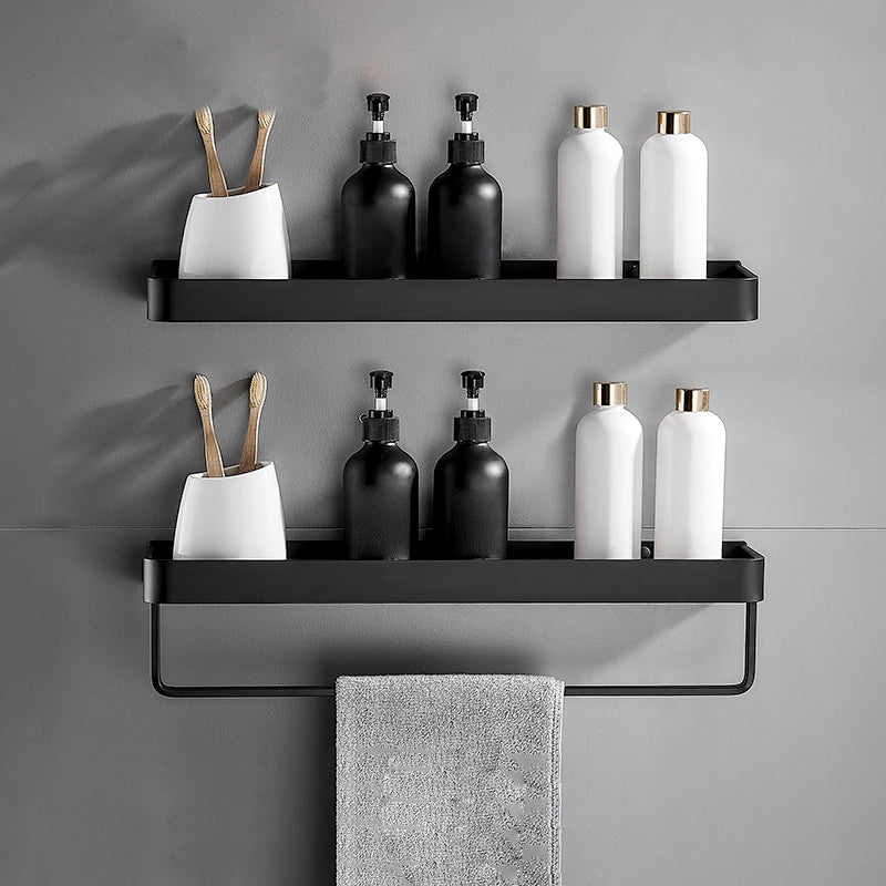 Frendorf | Matt Schwarz Badezimmer Set Modern 1/2 - Stück Rostfreies Badregal