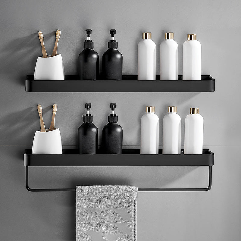 Frendorf | Matt Schwarz Badezimmer Set Modern 1/2 - Stück Rostfreies Badregal