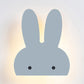 Frendorf | Bunny Head LED Wandleuchte Tier Holz Wandleuchte Beleuchtung für Spielzimmer Kinderzimmer