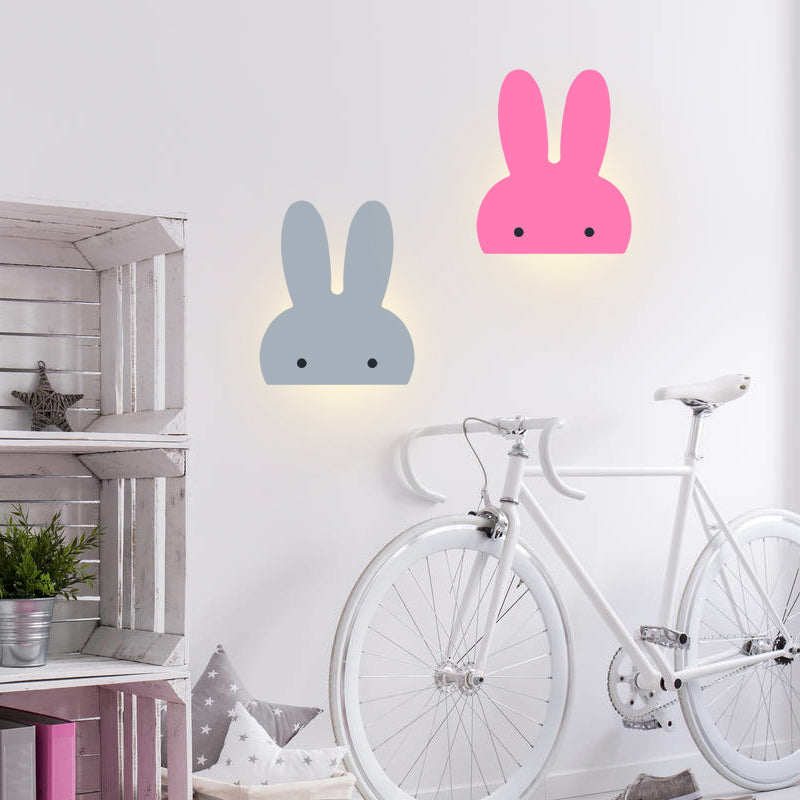 Frendorf | Bunny Head LED Wandleuchte Tier Holz Wandleuchte Beleuchtung für Spielzimmer Kinderzimmer