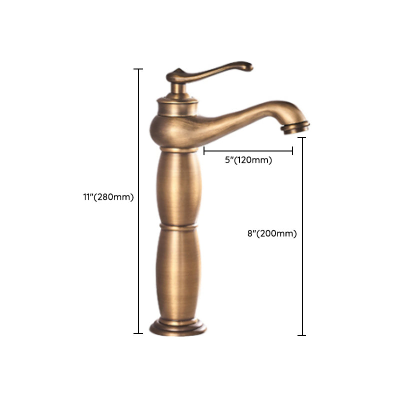 Frendorf | Landhaus Breiter Wasserhahn Waschbeckenarmatur mit Hebelgriff
