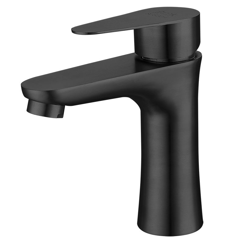 Frendorf | Rundes Gefäß Wasserhahn Hebelgriff Edelstahl Badezimmer Wasserhahn mit Wasserhose