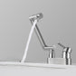 Frendorf | 2 Löcher Spülen Wasserhahn Schwenk Edelstahl Einhandgriff Zentralmontage Wasserhahn