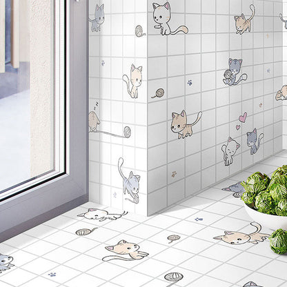 Frendorf | Moderner Spritzschutz Wandfliese PVC Selbstklebende Tapete für Küchenrückwand