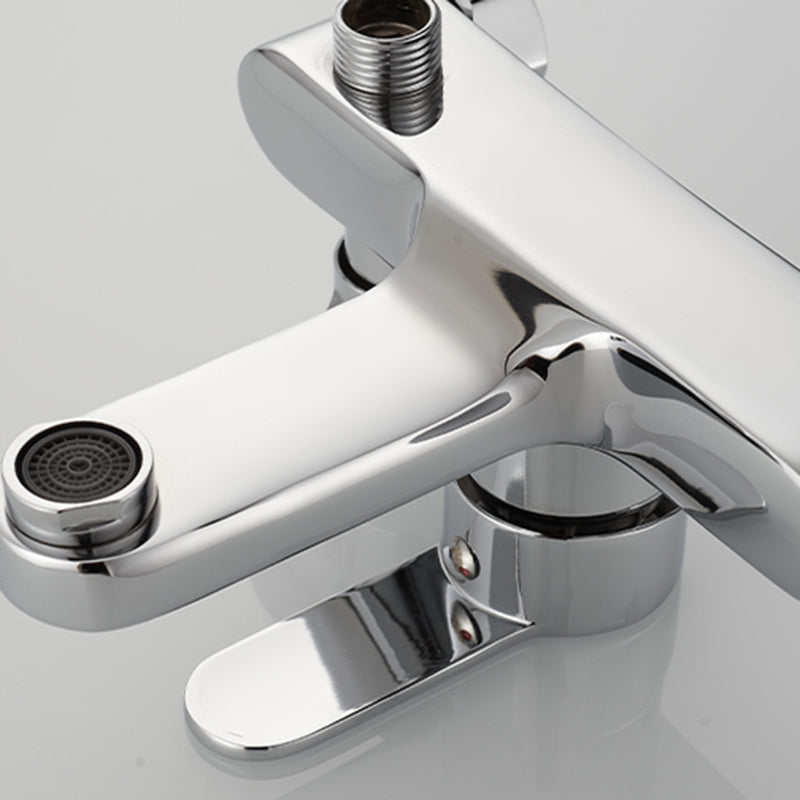 Frendorf | Beliebte Wandmontierte Badewannenarmatur Fester Hebelgriff Badewannenfüller Trim