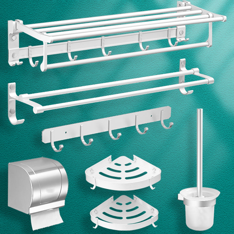 Frendorf | Modernes Badezimmerzubehör Hardware-Set Weißes Metall Badezimmerzubehör Kit