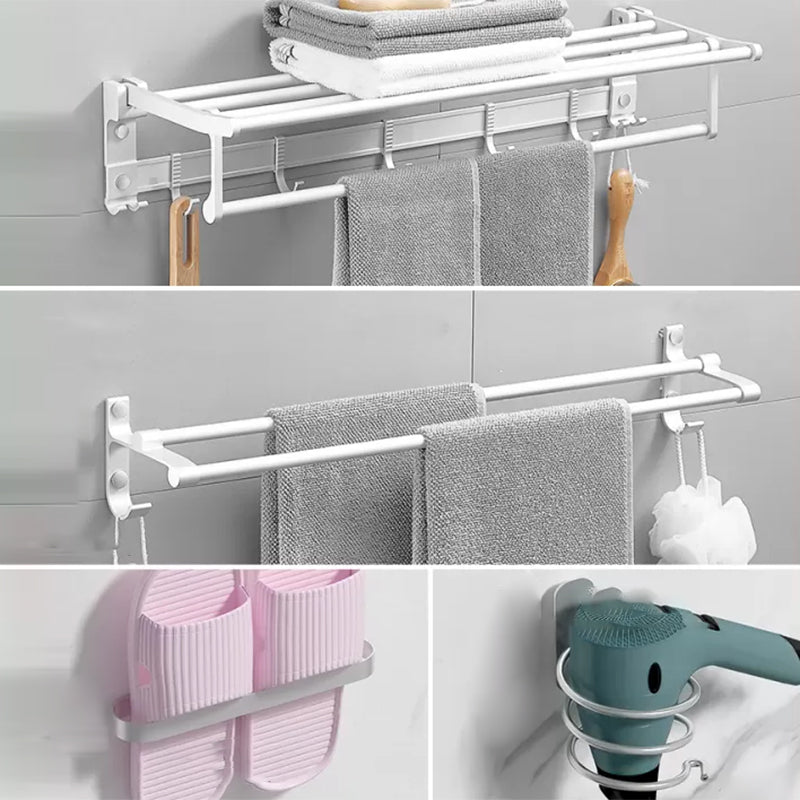 Frendorf | Modernes Badezimmerzubehör Hardware-Set Weißes Metall Badezimmerzubehör Kit