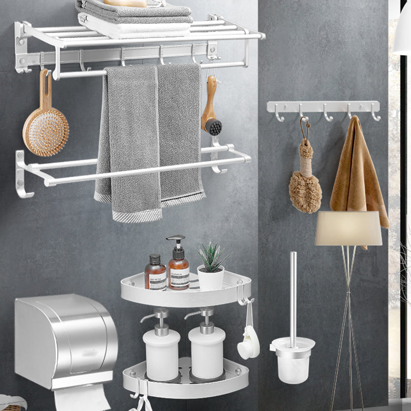 Frendorf | Modernes Badezimmerzubehör Hardware-Set Weißes Metall Badezimmerzubehör Kit