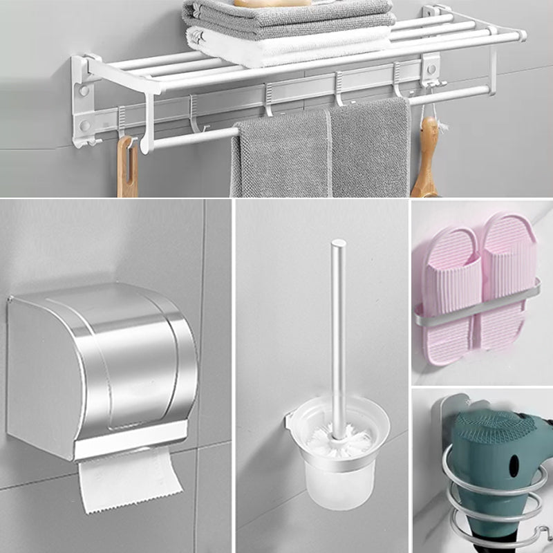 Frendorf | Modernes Badezimmerzubehör Hardware-Set Weißes Metall Badezimmerzubehör Kit