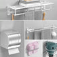 Frendorf | Modernes Badezimmerzubehör Hardware-Set Weißes Metall Badezimmerzubehör Kit