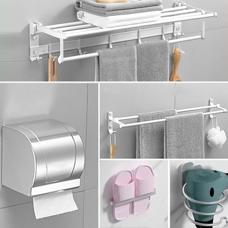 Frendorf | Modernes Badezimmerzubehör Hardware-Set Weißes Metall Badezimmerzubehör Kit