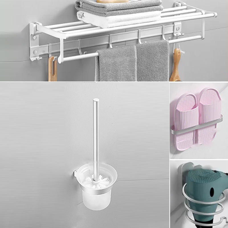 Frendorf | Modernes Badezimmerzubehör Hardware-Set Weißes Metall Badezimmerzubehör Kit