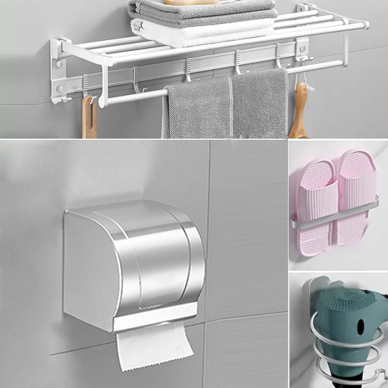 Frendorf | Modernes Badezimmerzubehör Hardware-Set Weißes Metall Badezimmerzubehör Kit