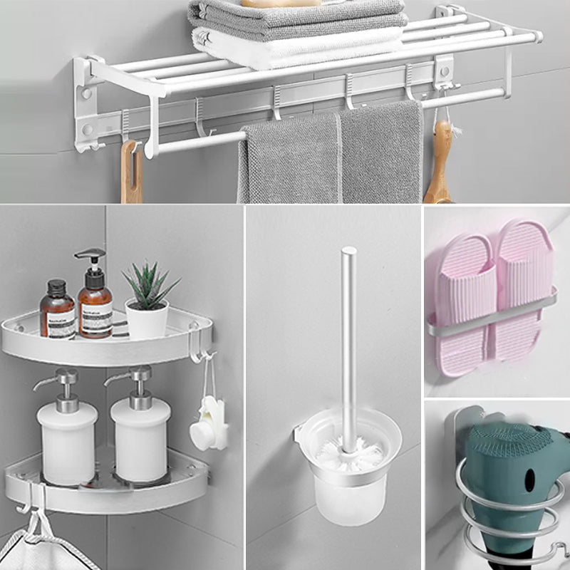 Frendorf | Modernes Badezimmerzubehör Hardware-Set Weißes Metall Badezimmerzubehör Kit
