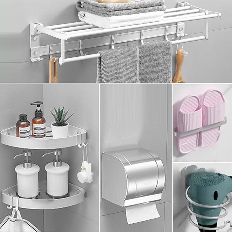 Frendorf | Modernes Badezimmerzubehör Hardware-Set Weißes Metall Badezimmerzubehör Kit