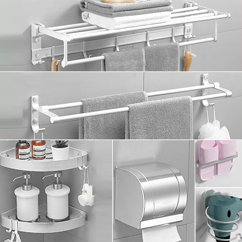 Frendorf | Modernes Badezimmerzubehör Hardware-Set Weißes Metall Badezimmerzubehör Kit