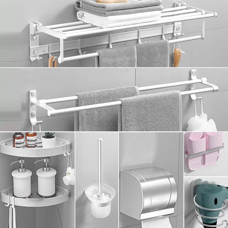 Frendorf | Modernes Badezimmerzubehör Hardware-Set Weißes Metall Badezimmerzubehör Kit
