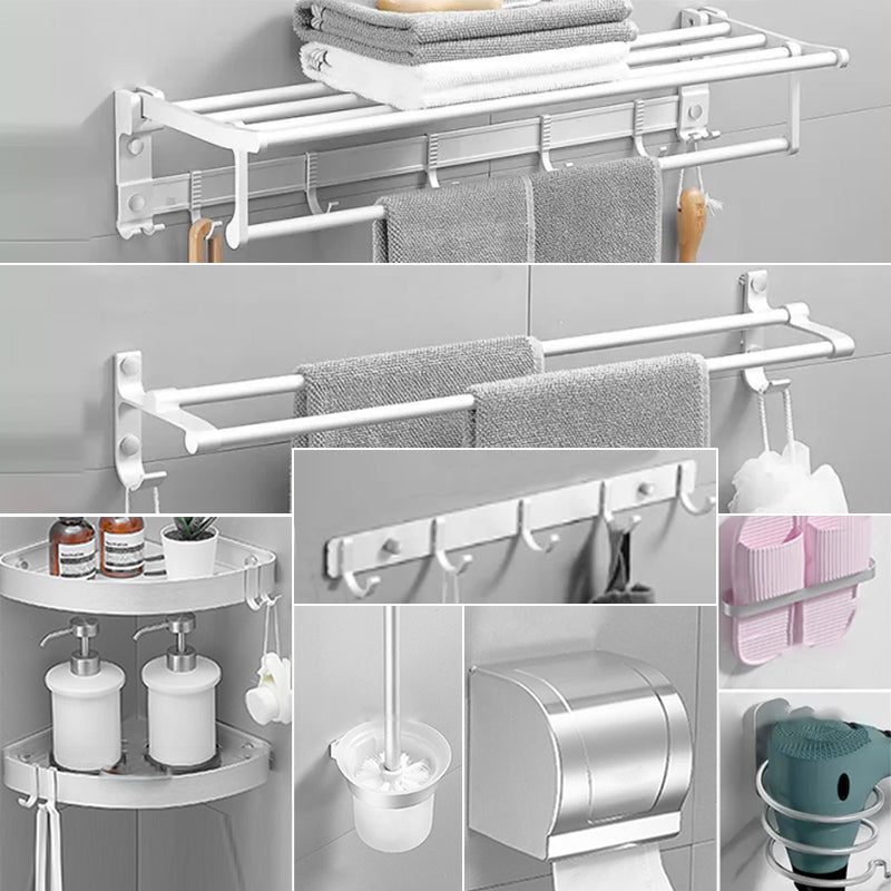 Frendorf | Modernes Badezimmerzubehör Hardware-Set Weißes Metall Badezimmerzubehör Kit