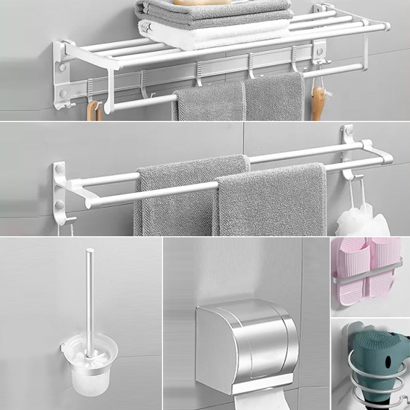 Frendorf | Modernes Badezimmerzubehör Hardware-Set Weißes Metall Badezimmerzubehör Kit