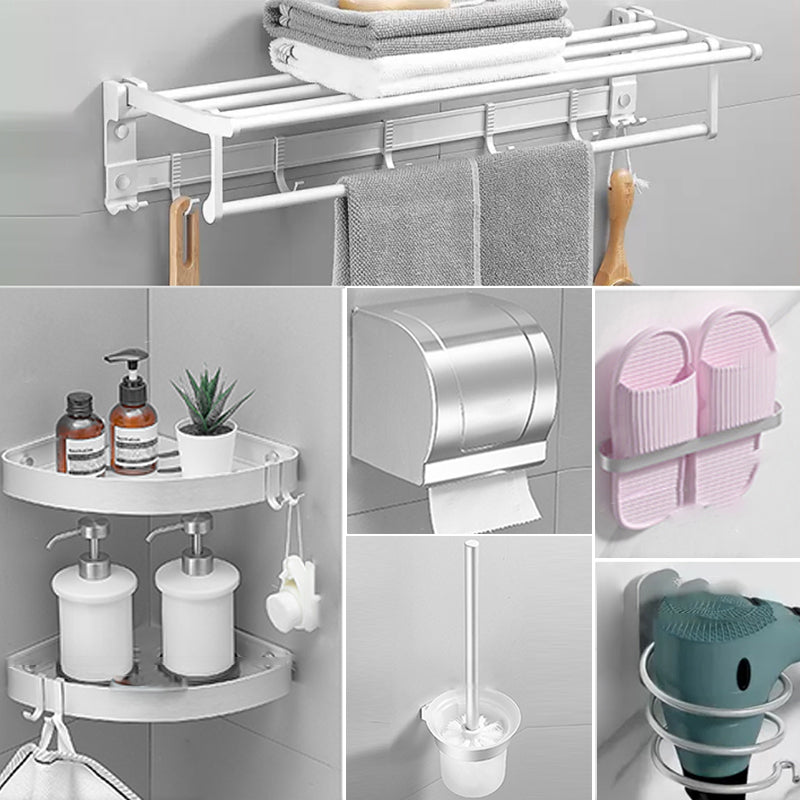 Frendorf | Modernes Badezimmerzubehör Hardware-Set Weißes Metall Badezimmerzubehör Kit