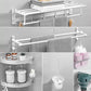 Frendorf | Modernes Badezimmerzubehör Hardware-Set Weißes Metall Badezimmerzubehör Kit