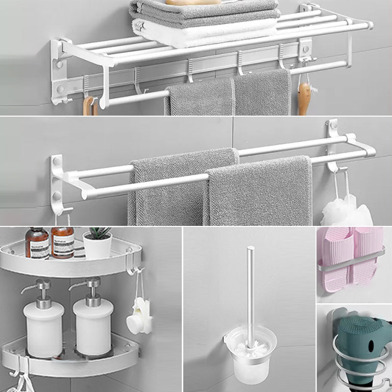 Frendorf | Modernes Badezimmerzubehör Hardware-Set Weißes Metall Badezimmerzubehör Kit