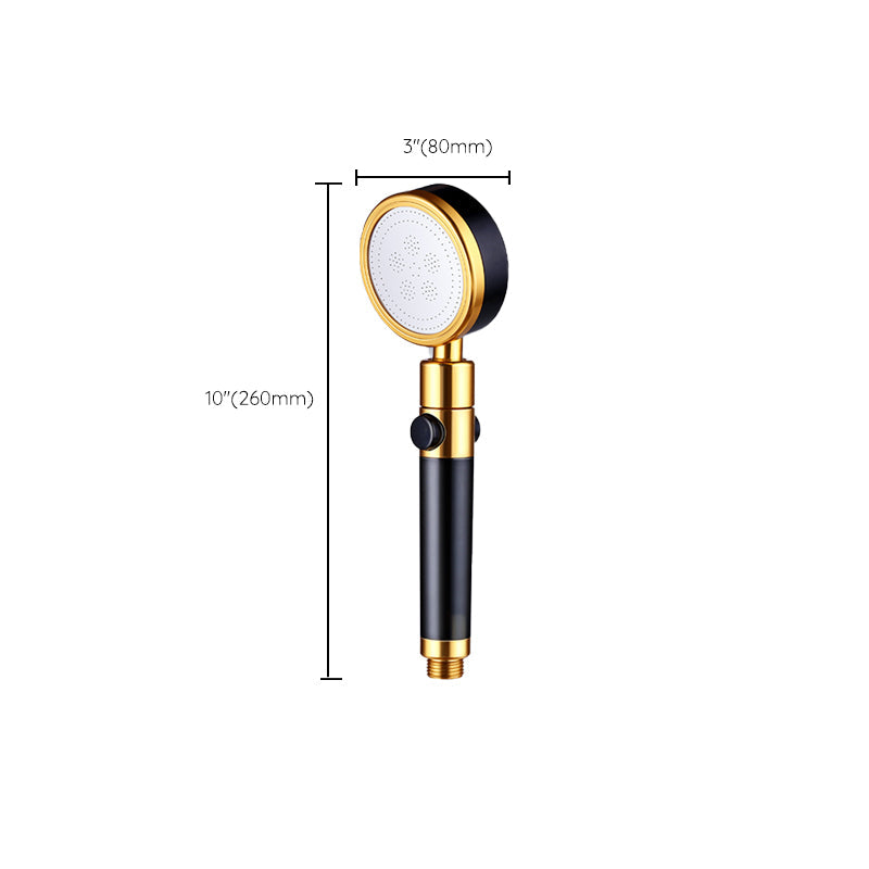 Frendorf | Modern Metall Handbrause in Schwarz Wasser effizientes runder Duschkopf