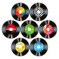 90er Jahre Stil dekorative Musikplatten