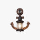 Frendorf | Rustikale Holz-Anker Wandlampe mit Laterne