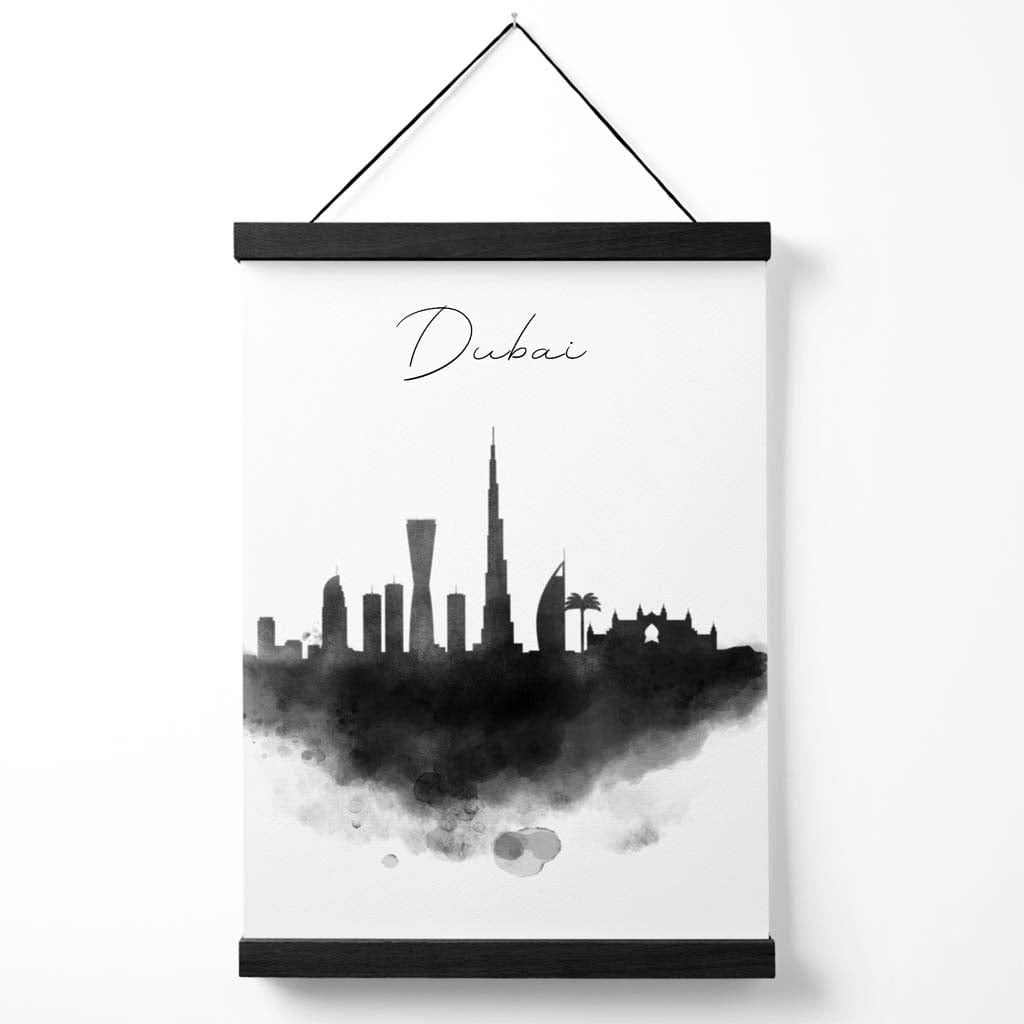 Dubai Aquarell Skyline Stadtposter mit Hänger