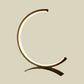 C-Shape Nachttischlampen Modernist Acryl Schwarz/Gold LED Schreibtischlampe mit Bogenbasis für Schlafzimmer