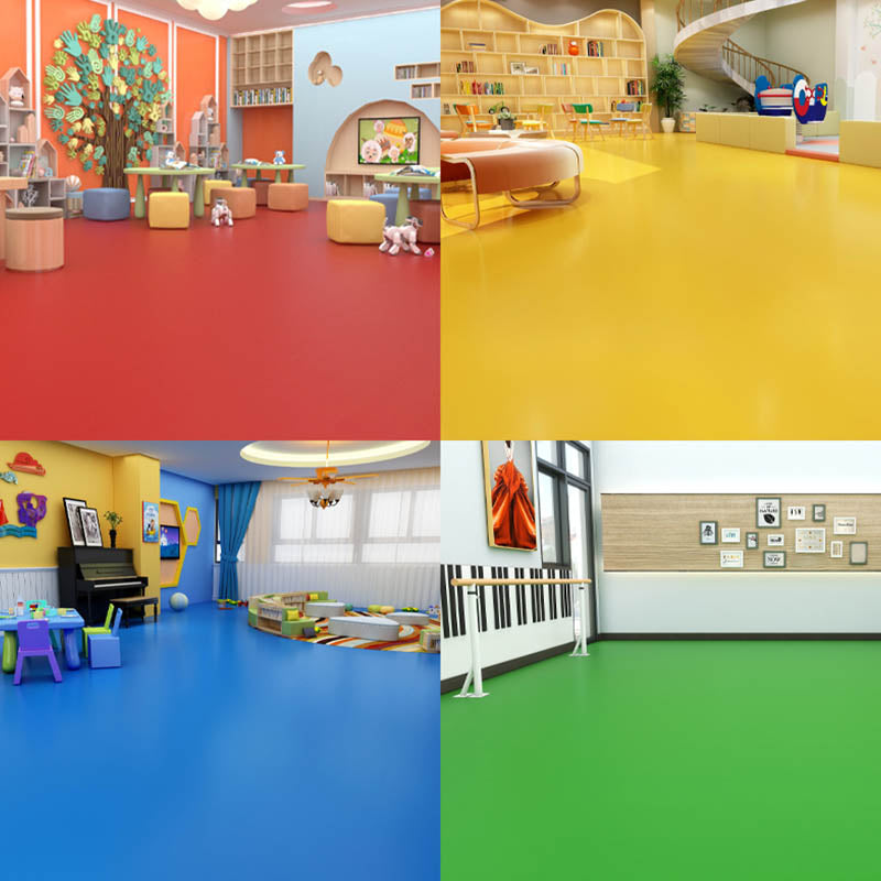 Frendorf | Moderner Stil PVC-Bodenbelag Reine Farbe Feuersicher Wasserdicht PVC-Bodenbelag