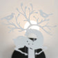 Frendorf | Sika Deer Kindergarten Wandlampe mit Branche & Vogel Metall 1 Licht Tier Lampe