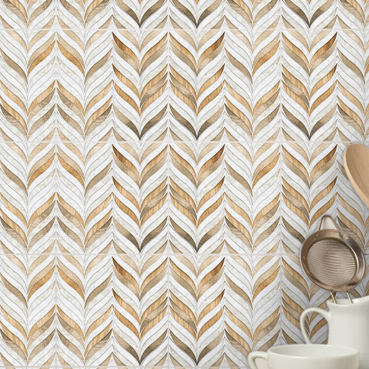 Frendorf | Zeitgenössische Mosaikfliese Peel and Stick Fliese Küchenrückwand Peel and Stick Wandfliese