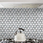 Frendorf | Zeitgenössische Mosaikfliese Peel and Stick Fliese Küchenrückwand Peel and Stick Wandfliese
