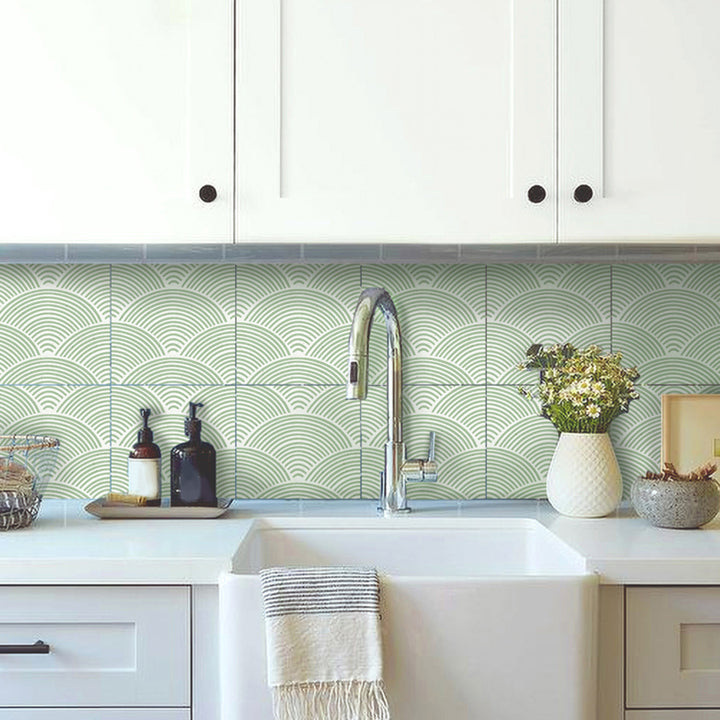 Frendorf | Modern Mosaic Tile Peel and Stick Tile Pvc Kitchen Backsplash Peel and Stick Wall Tile