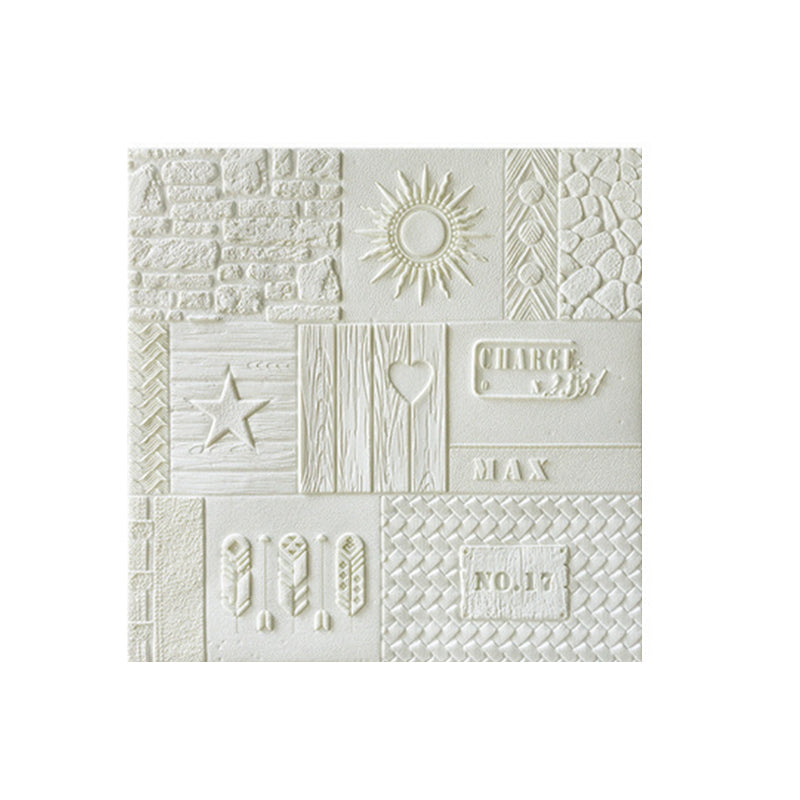 Frendorf | Peel and Stick Wand Decken 3D Prägewandverkleidung mit Wasserfest