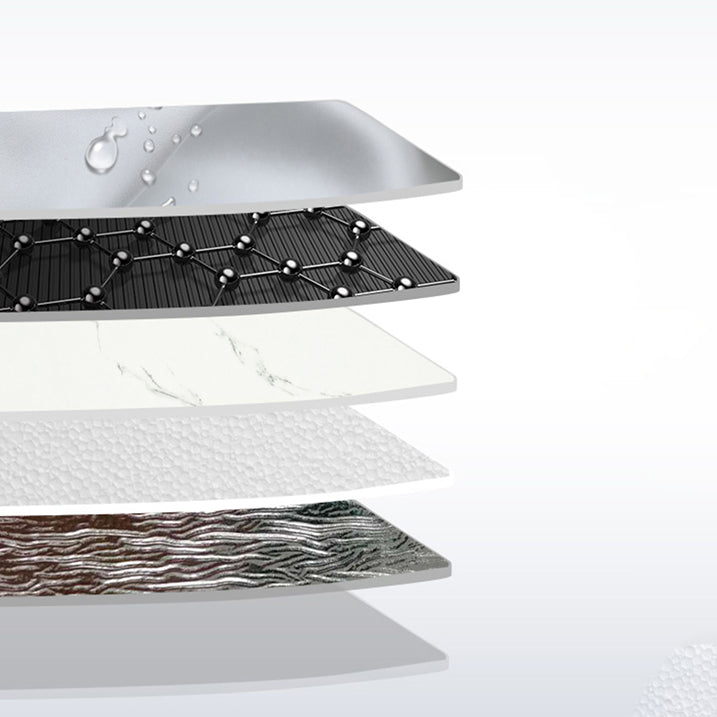 Frendorf | Modern Pearl Wandschalen PVC Wandzugangspanel zum Abziehen und Aufkleben für Badezimmer und Küche