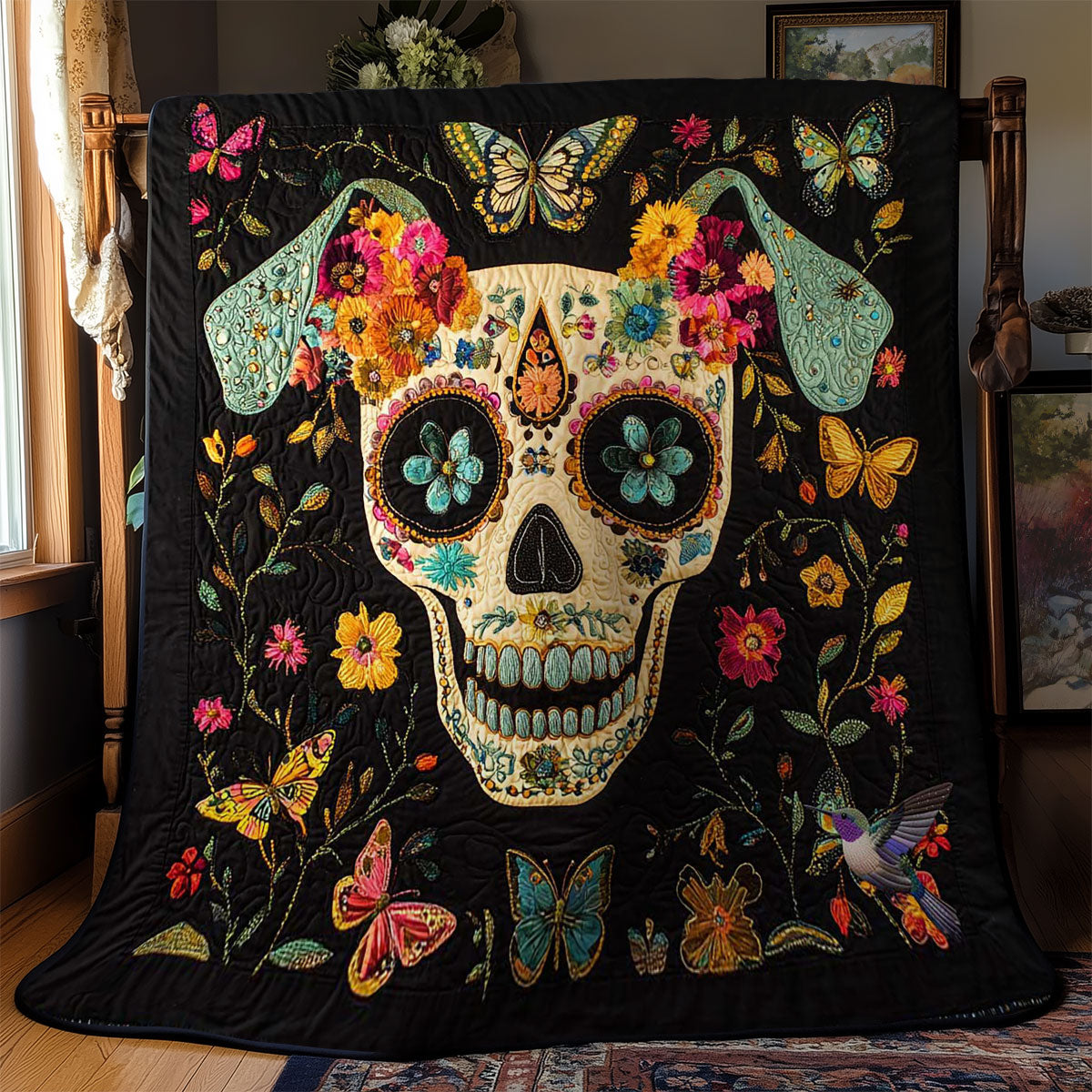 Florales Hundedecke