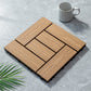 Frendorf | Klassische Holzfliesen für Gartenpatio-Bodenbeläge zum Verlegen