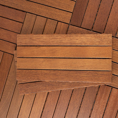 Frendorf | Basic Holz-Außenbodenfliesen Klick-Patiobodenfliesen