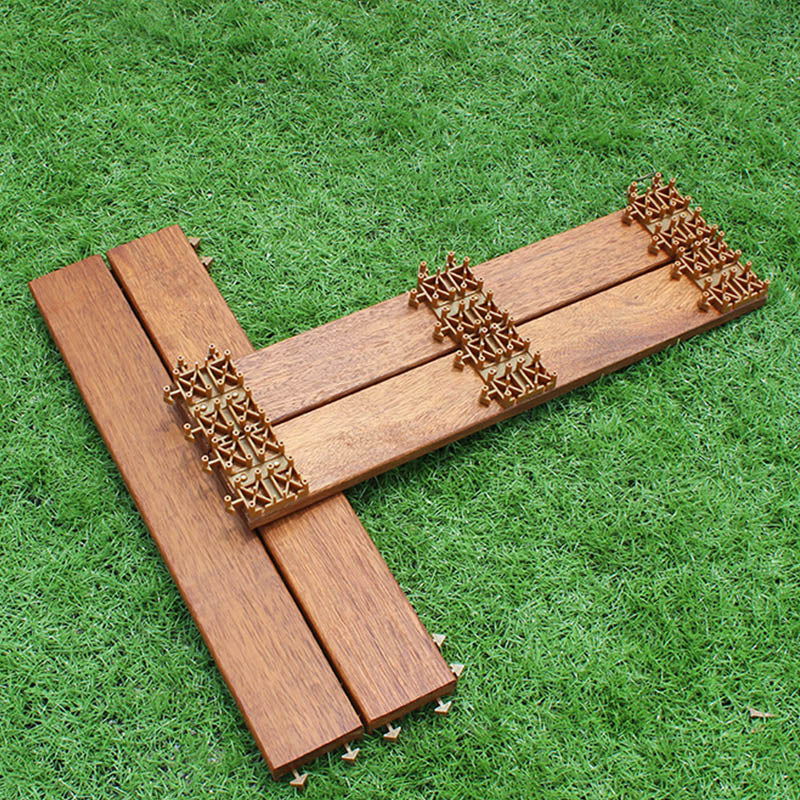 Frendorf | Basis Holzfliesen Set Verbundstoff Verlegbare Terrassenfliesen