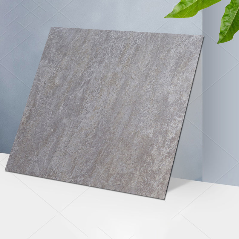 Frendorf | Klassischer Stil Quadrat PVC Bodenbelag Selbstklebender Steinlook Glatter PVC Bodenbelag