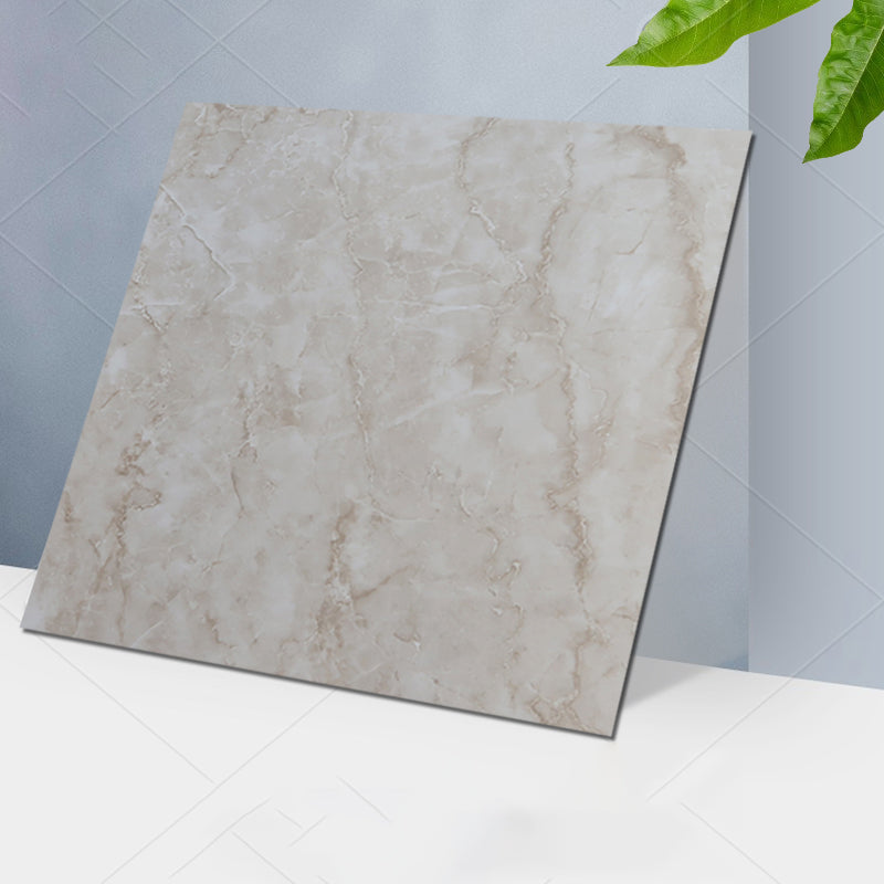 Frendorf | Klassischer Stil Quadrat PVC Bodenbelag Selbstklebender Steinlook Glatter PVC Bodenbelag