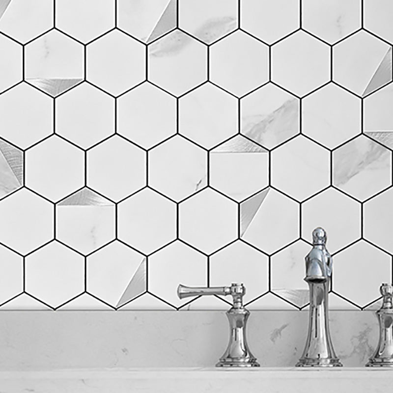 Frendorf | Hexagonale Moderne Peel and Stick Fliesen Mosaikfliesen Peel and Stick Rückwände