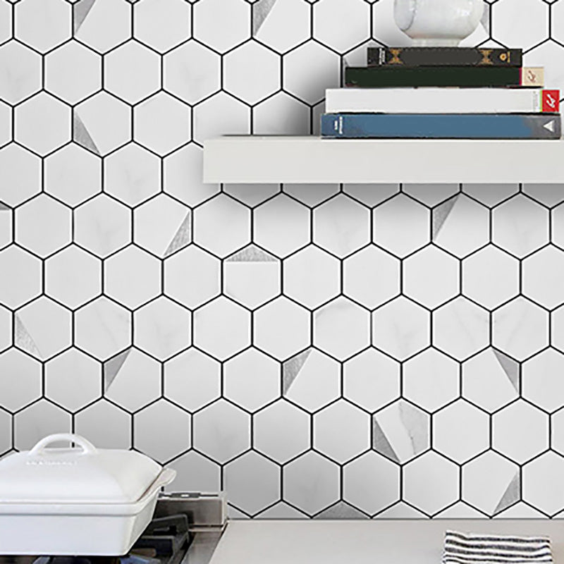 Frendorf | Hexagonale Moderne Peel and Stick Fliesen Mosaikfliesen Peel and Stick Rückwände